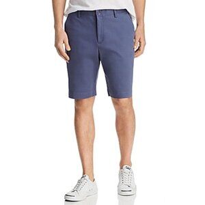 Bloomingdales Men's Regular Fit Washed Blue Twill Shorts - Size 36 - NWT